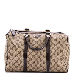 Gucci Joy Boston Bag Gg Coated Canvas #240270G77B